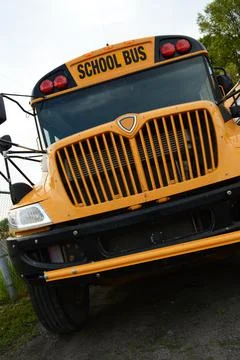 Low Angle School Bus Stock Photos