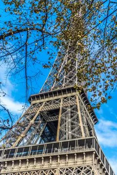 Low-angle shot of the Eiffel Tower in Paris, France Photos