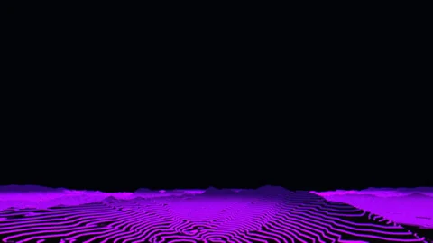 Low-Angle Shot of Expanding Metallic Data Ripples, 4K ProRes 422 HQ Stock Footage 336746170