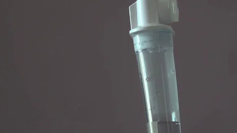 Low angle shot of an IV drip Stock Footage 73433064