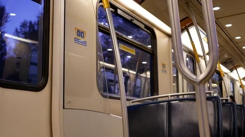 Low angle shot of people taking skytrain with 4k resolution Stock Footage 81227639