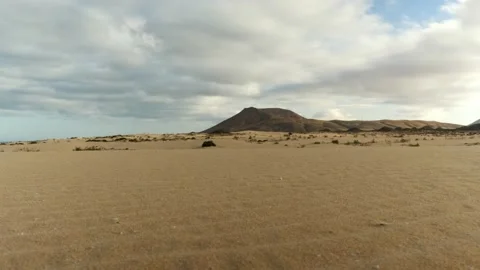 A low angle shot of sand dunes Vídeo Stock 211389837