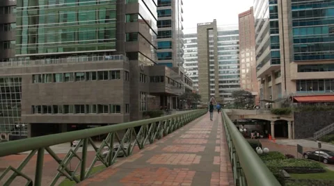 Low Angle Shot of the Santa Barbara Business Center Video stock 42270167