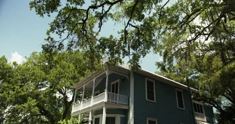 Low angle shot of St. Augustine's house 6K 스톡 동영상 204816524