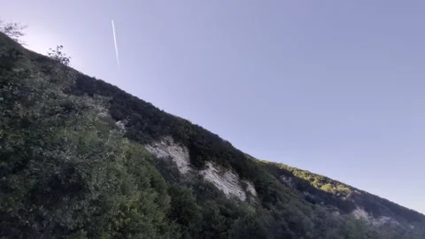 Low angle shot of a steep 스톡 동영상 345037334