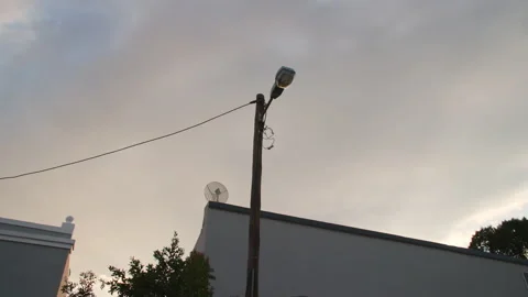 Low angle shot of street light in South Africa HD 50p Stock Footage 242011580