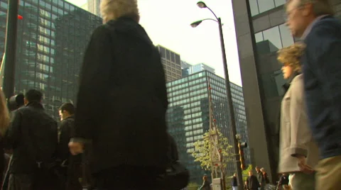 Low Angle Sidewalk Stock Footage 4675403