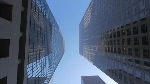 Low angle of skyscrapers Stock Footage 87120877