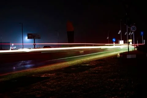 Low angle street lights Stock Photos