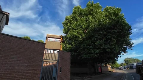 Low Angle Street View of Historical Oxford Central City of England Video stock 313675531