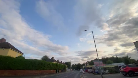 Low Angle Street View of Wolverhampton City of UK Stock Footage 314626793