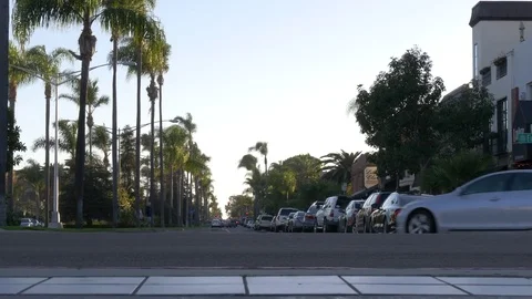 Low Angle Streets of San Diego Stock Footage 77692585