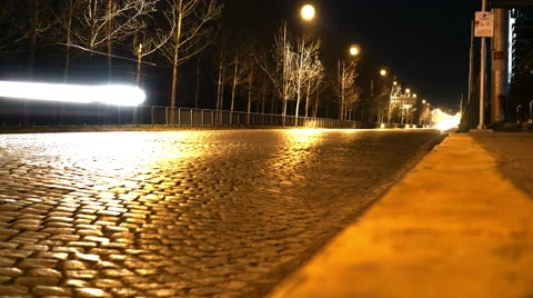 Low angle Traffic time lapse Stock-Footage 48684147