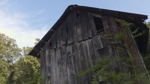 Low angle video of an old barn Stock Footage 106780136