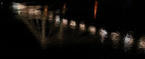 Low Angle View of Albert Bridge at night in London. Drone Footage, 4K 24F Stock Footage 170774063