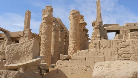 Low Angle View of the Ancient Architecture Stock Footage 128213249