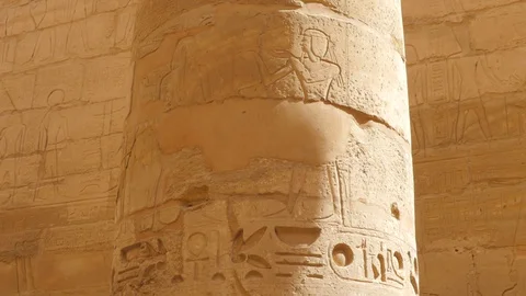 Low Angle View of the Ancient Column Stock Footage 129232878