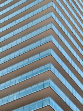 Low angle view of an apartment building Stock Photos