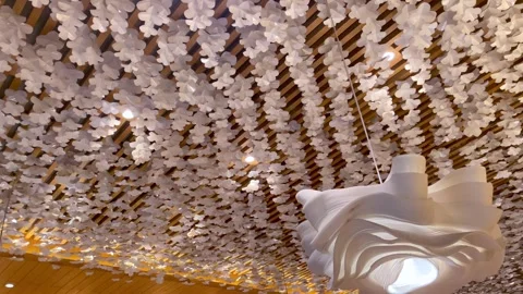 Low angle view of artistic ceiling decoration . Stock Footage 323719228