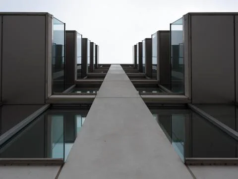 Low angle view of balconies Stock Photos