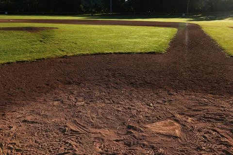 Low Angle View of Ball Field Stock Photos