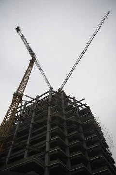  Low angle view of building site Beijing China Copyright: xýxBluexJeanxIma.. Fotos de archivo