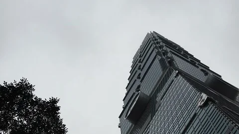 Low angle view of business building Stock Footage 105275053