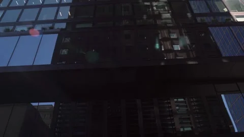 Low angle view of business buildings Stock Footage 253649843