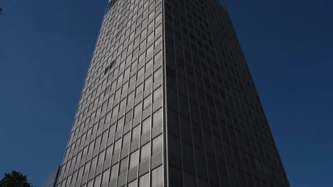 Low angle view of business buildings Stock Footage 253654576