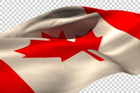 Low angle view of Canadian flag Stock Illustration