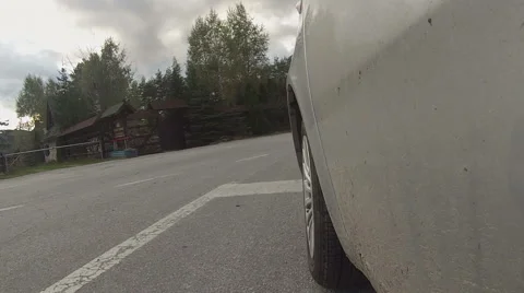 Low angle view of car Stock Footage 45871510