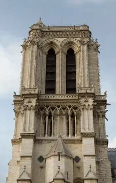 Low angle view of a cathedral, Notre Dame de Paris, Paris, France Stock Photos
