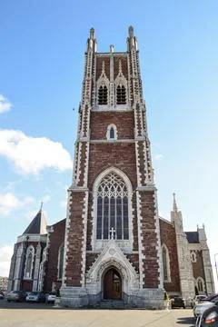Low angle view of Cathedral of St Mary and St Anne in Cork, Ireland Stock Photos