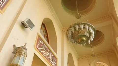 Low Angle View of the Chandelier Hanging in the Room Stock Footage 88106456
