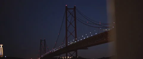 Low angle view of the city Bridge Stock Footage 150834987