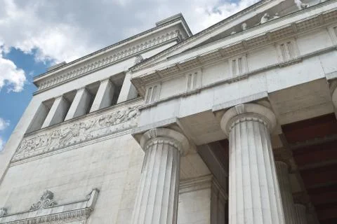 Low angle view classical architecture Foto stock