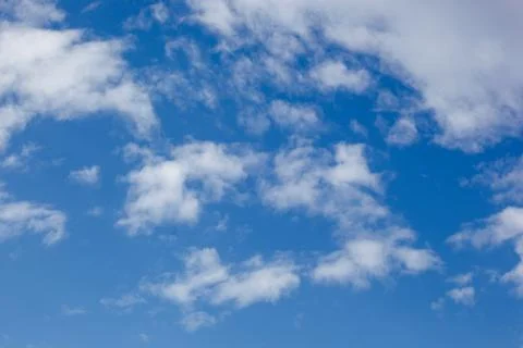 Low Angle View Of Clouds In Blue Sky Stock Photos