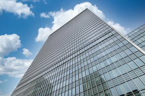 Low angle view of a corporate high-rise. London, UK, 14 May 2023 Stock-Fotos
