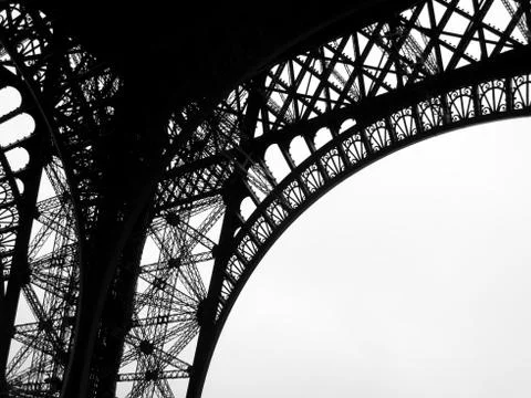 Low angle view of eiffel tower, paris, france Stock Photos