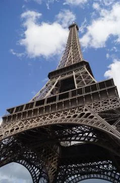 Low angle view of Eiffel tower Foto stock