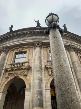Low angle view of the facade of Bode Museum Stock Photos