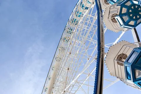 Low angle view of a ferris wheel Stock Photos