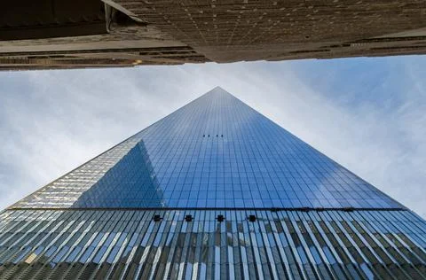 Low Angle View of Freedom Tower. One World Trade Center in Lower Manhattan Photos