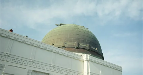 Low-angle view of Griffith Observatory Dome, Los Angeles, United States of Video stock 251321320