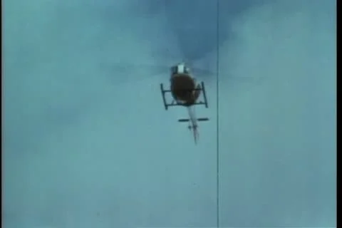 Low angle view of helicopter in flight Vídeos de archivo 25207473