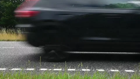 Low Angle View of Highway Traffic Видео 340774595