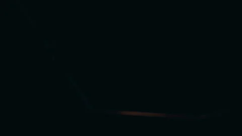 Low Angle View of Interior Door Slowly Opening While Unknown Shadow Moving Behin Stock Footage 339197905