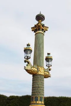 Low angle view of a lamppost, Paris, France Foto stock