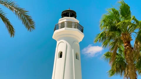 Low angle view of a Lighthouse, Miami, Florida. Stock Footage 238829563