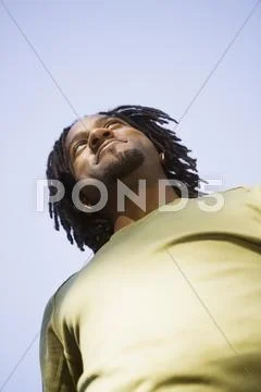 Low angle view of man Stock Photos